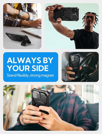 Supcase Iblsn Armorbox Mag Back Cover Σιλικόνης Μαύρο (Apple iPhone 16e)