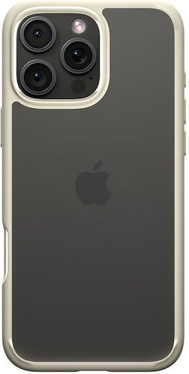 Spigen Crystal Hybrid Umschlag Rückseite Silikon Beige (iPhone 17 Pro Max / iPhone 17 Pro / iPhone 16 Pro Max)