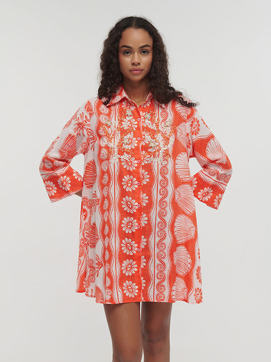 Ble Resort Collection Καφτάνι Παραλίας Multicolor Ble Resort Collection Καφτάνι Παραλίας Multicolor