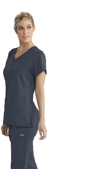 Grey's Anatomy Cora Women's Gray Medical Blouse