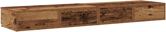 vidaXL Bettkasten Hölzernes Bett Braun 150x36,5x16,5cm