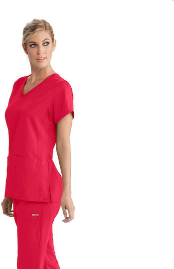 Grey's Anatomy Women's Red Medical Blouse