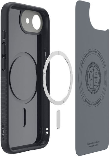 Spigen Nano Pop (MagFit) Rückseitencover Silikon 0,3mm Schwarzes (iPhone 17e / 16e)