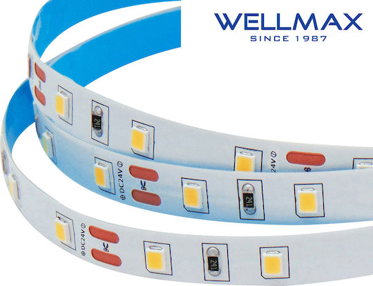 Wellmax LED-Streifen 24V Natürliches Weiß Licht 5m Typ SMD3528
