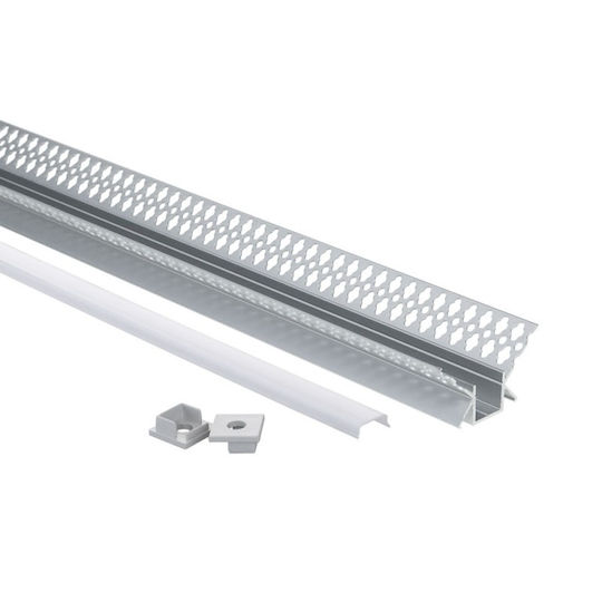 Eurospot Вграден Алуминиев Профил за LED Лента с Опал Покритие 200x4.6x2.4см.