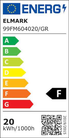 Elmark LED Kommerzielle lineare Beleuchtung Leuchte Decke 20W Naturweiß 60cm