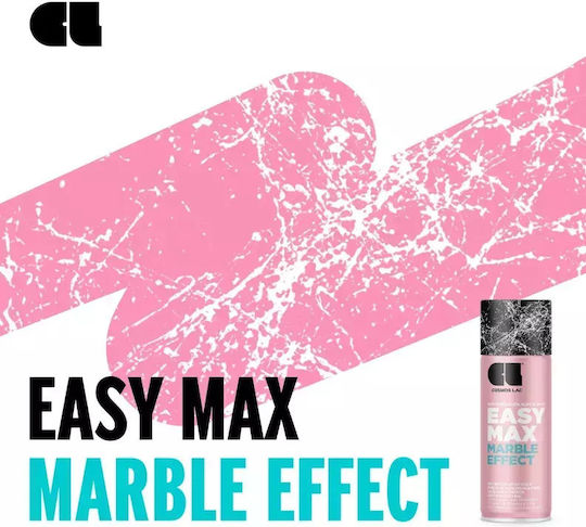 Cosmos Lac Σπρέι Αστάρι Marble Effect Ακρυλικό Υψηλής Θερμοκρασίας με Μεταλλικό Εφέ Μαύρο Μαύρο 400ml