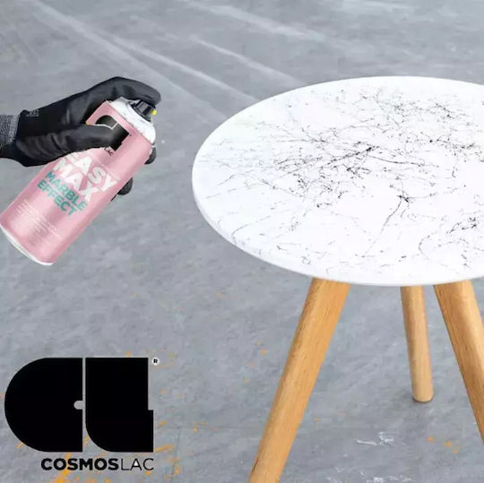 Cosmos Lac Spray Primer Easy Max Marble Effect Temperatură Înaltă cu Metalic Efect Argint Argintiu 400ml