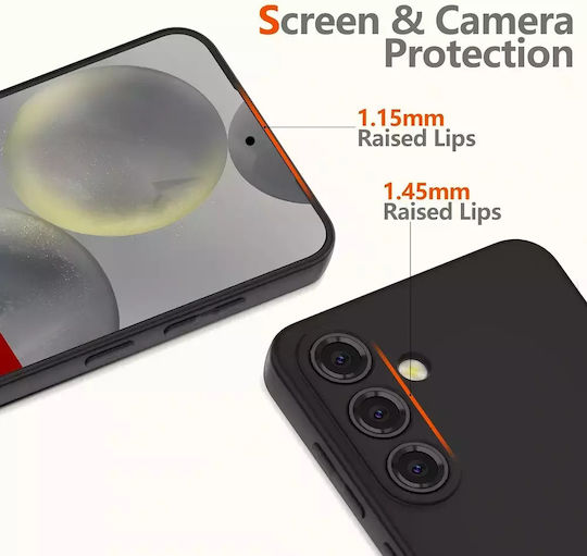 Tech-Protect Icon Back Cover Σιλικόνης / Πλαστικό Μαύρο (Galaxy A56)