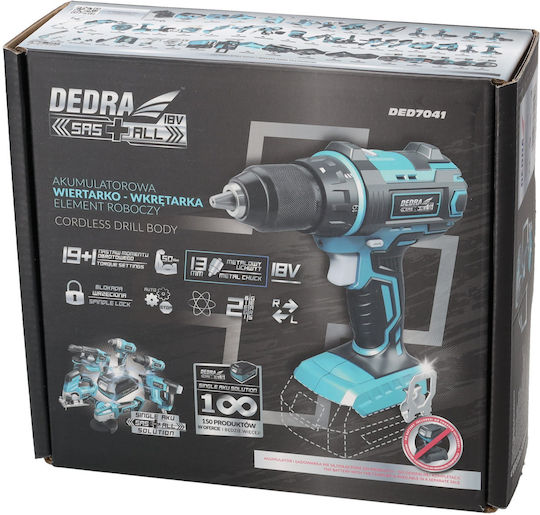 Dedra DED7041 Δραπανοκατσάβιδο Μπαταρίας Solo 18V