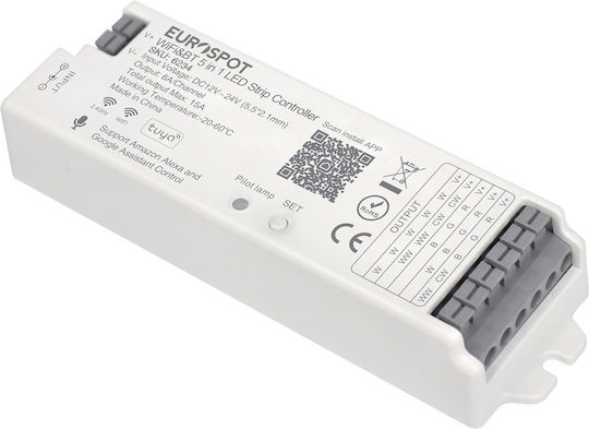 Eurospot Ασύρματο RGBW Controller Wi-Fi Επιτοίχιο 43348