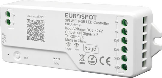 Eurospot Led Controller Spi Rgb Tuya Wifi+2.4rf Eu6219