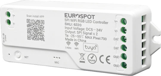 Eurospot Led Controller Spi Rgbw Tuya Wifi+2.4rf Eu6220
