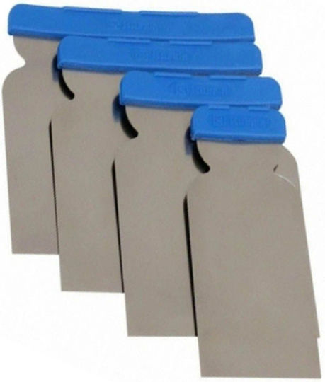 Vltools AMD6694 Metallic Spatula With Plastic Handle Set 4 Pieces 06200