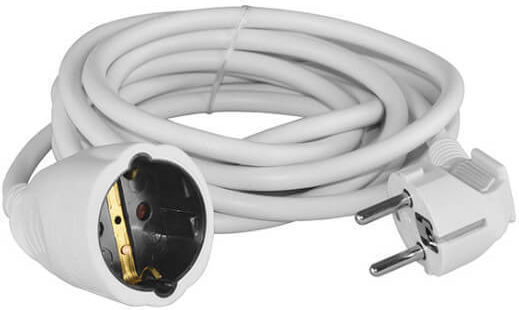 Bulle Cablu de prelungire cu role cu lungimea de 15m Diametru 3 x 1.5mm² Albă