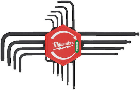 Milwaukee Set mit 9 Torx-Schlüsseln