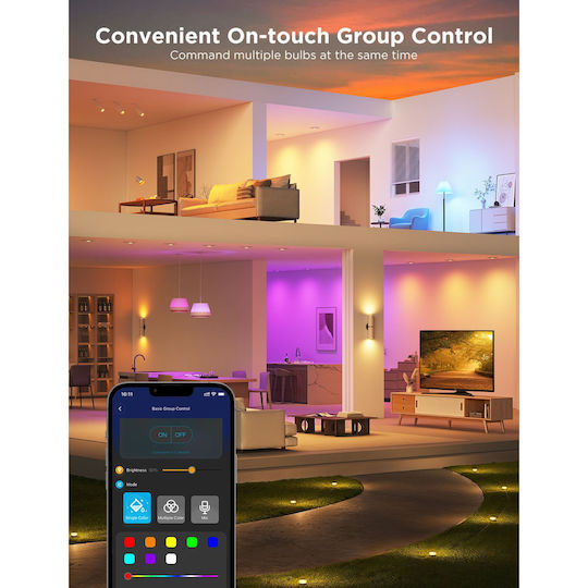 Govee Smart Bulbs LED for Socket GU10 RGBW 400lm 2pcs