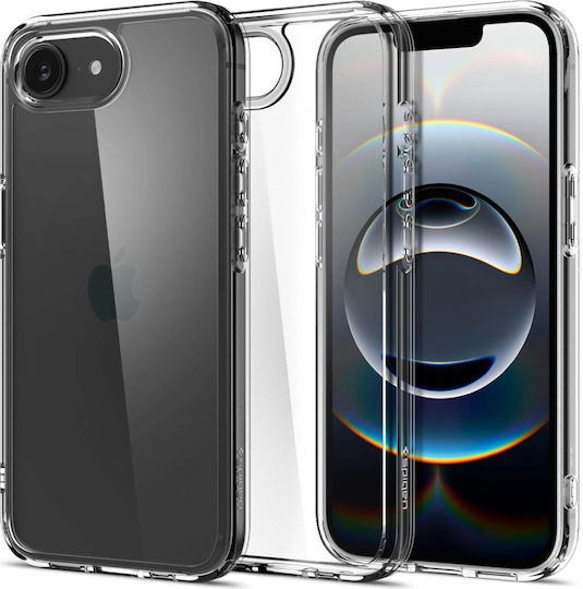 Spigen Ultra Hybrid Rückseite Umschlag Silikon / Kunststoff 1,2 mm Transparent (iPhone 17e / 16e)