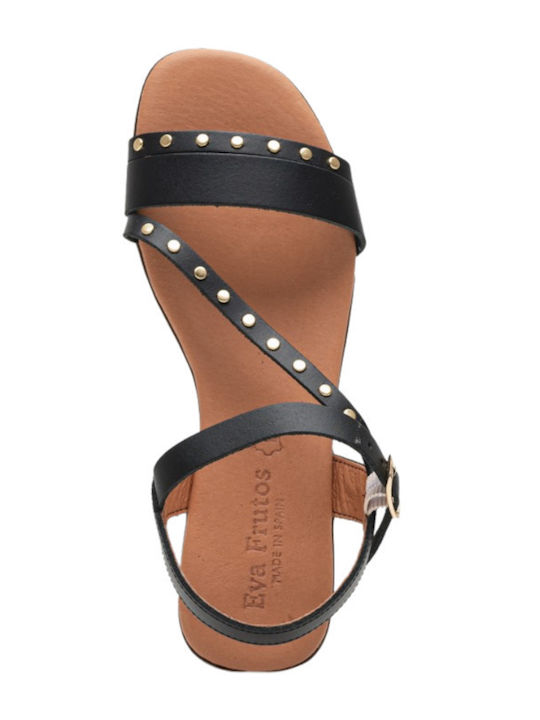 Sandale Casual Damă De Piele Negru