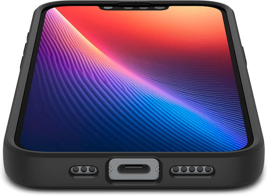 Spigen Liquid Air Заден Калъф Закалено Стъкло Черен (iPhone 17e / 16e)