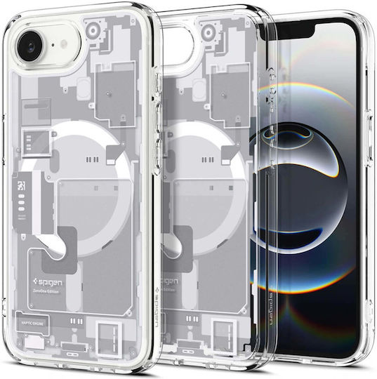 Spigen Ultra Hybrid Zero One (MagFit) Back Cover Plastic / Silicone 1.2mm White (iPhone 17e / 16e)