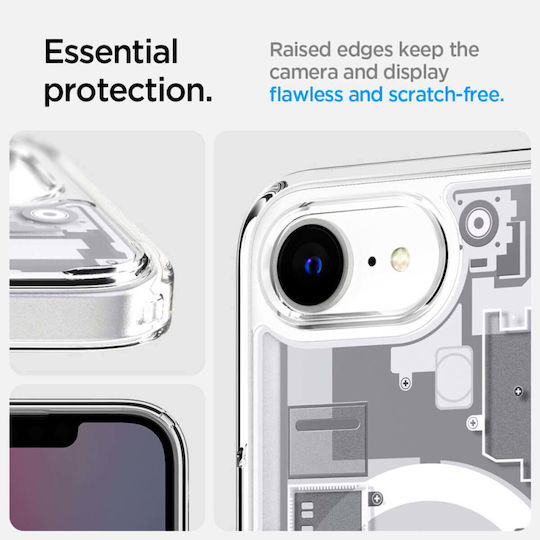 Spigen Ultra Hybrid Zero One (MagFit) Back Cover Plastic / Silicone 1.2mm White (iPhone 17e / 16e)