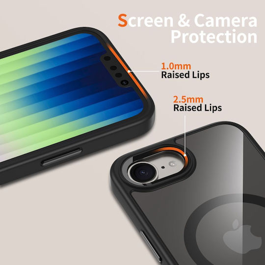Tech-Protect Magmat Back Cover Plastic / Silicone 2mm Transparent (iPhone 16e)