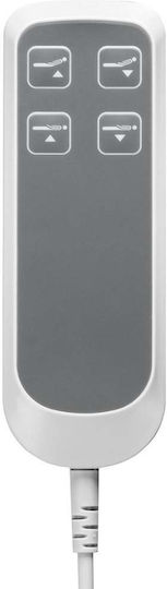 Activeshop Стол За Педикюр Бял С Регулируема Височина И Електрическо Повдигане