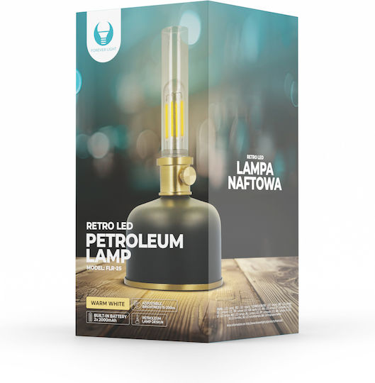 Lampă Retro Petrolieră cu LED Neagră Flr-25 Forever Light