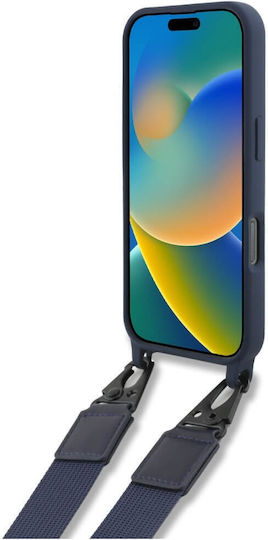 Red Bull Back Cover Silicone with Strap Navy Blue (iPhone 16 Pro)