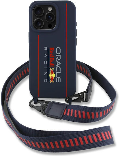 Red Bull Back Cover Silicon cu Curea Albastru marin (iPhone 16 Pro Max)
