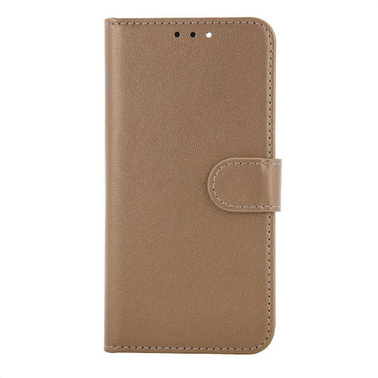 TelForceOne Back Cover Leather / Silicone Gold (Galaxy A15)