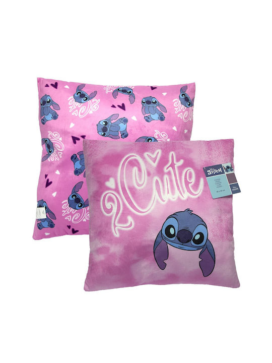 Disney Lilo & Stitch Decorative Pillow 40x40cm Aym-099stitch-cs Pink