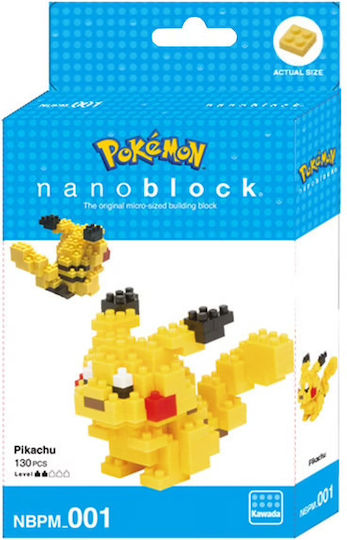 Bandai Nanoblock Pokemon Pikachu Сглобяема фигура от строителни блокчета Nbpm001