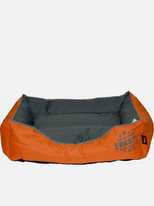 Pet Interest Rectangular Canapea Pat pentru câini Portocaliu 65x55cm.