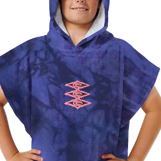 Rip Curl Kid's Printed Hooded Poncho Wild Berry 008bto-2140