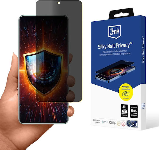 3MK Silky Matt Privacy Privacy Ματ Screen Protector (Redmi Note 14 Pro)