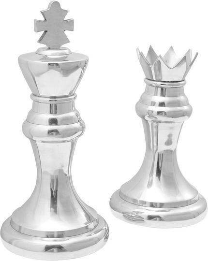 vidaXL Schach Metallisch 17x17cm