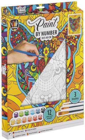 Creative Set Paint By Numbers Panther Canvas