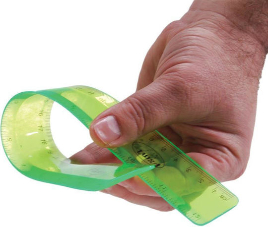 Next Rigla Plastic Transparent 30cm Flexi (Culori diverse)
