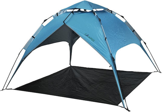 Campus Twin Αυτόματη Καλοκαιρινή Σκηνή Camping Igloo Μπλε με Διπλό Πανί για 4 Άτομα 210x210x130εκ.