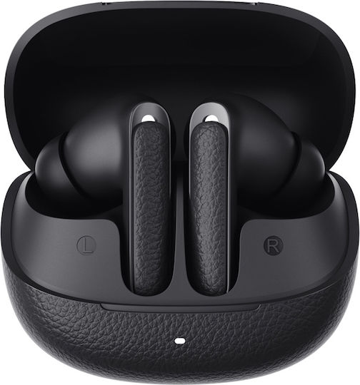 QCY HT15 Buds ANC Bluetooth Handsfree Ακουστικά με Αντοχή στον Ιδρώτα και Θήκη Φόρτισης Μαύρα