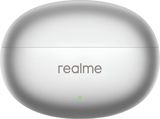 Realme Buds Air 6 Bluetooth Handsfree Ακουστικά με Θήκη Φόρτισης Flame Silver