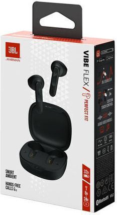 JBL Vibe Flex In-ear Bluetooth Handsfree Earphones with Charging Case Black