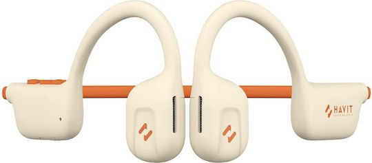 Havit Freego1 Air Conductie Osoasa Bluetooth Handsfree Căști cu Rezistență la Transpirație Bej