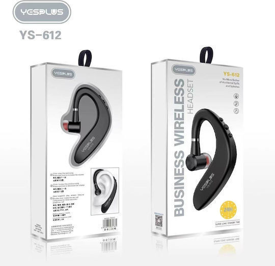 Yesplus YS-612 In-ear Bluetooth Handsfree Ακουστικό Μαύρο