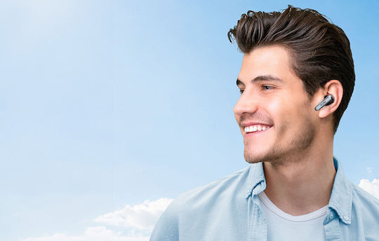 Earfun Air2 In ear Bluetooth хендсфри Слушалки с Устойчивост на Пот и Кутийка за Зареждане Черен