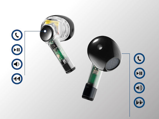 Cellular Line Fine In ear Bluetooth хендсфри Слушалки с Кутийка за Зареждане Черен