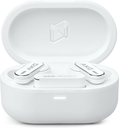 AKG N5 Hybrid In-ear Bluetooth Handsfree Căști cu Rezistență la Transpirație și Carcasă de Încărcare Alb