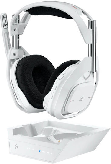 Logitech A50 X Lightspeed Über Ohr Gaming-Headset mit Verbindung Bluetooth / USB Weiß